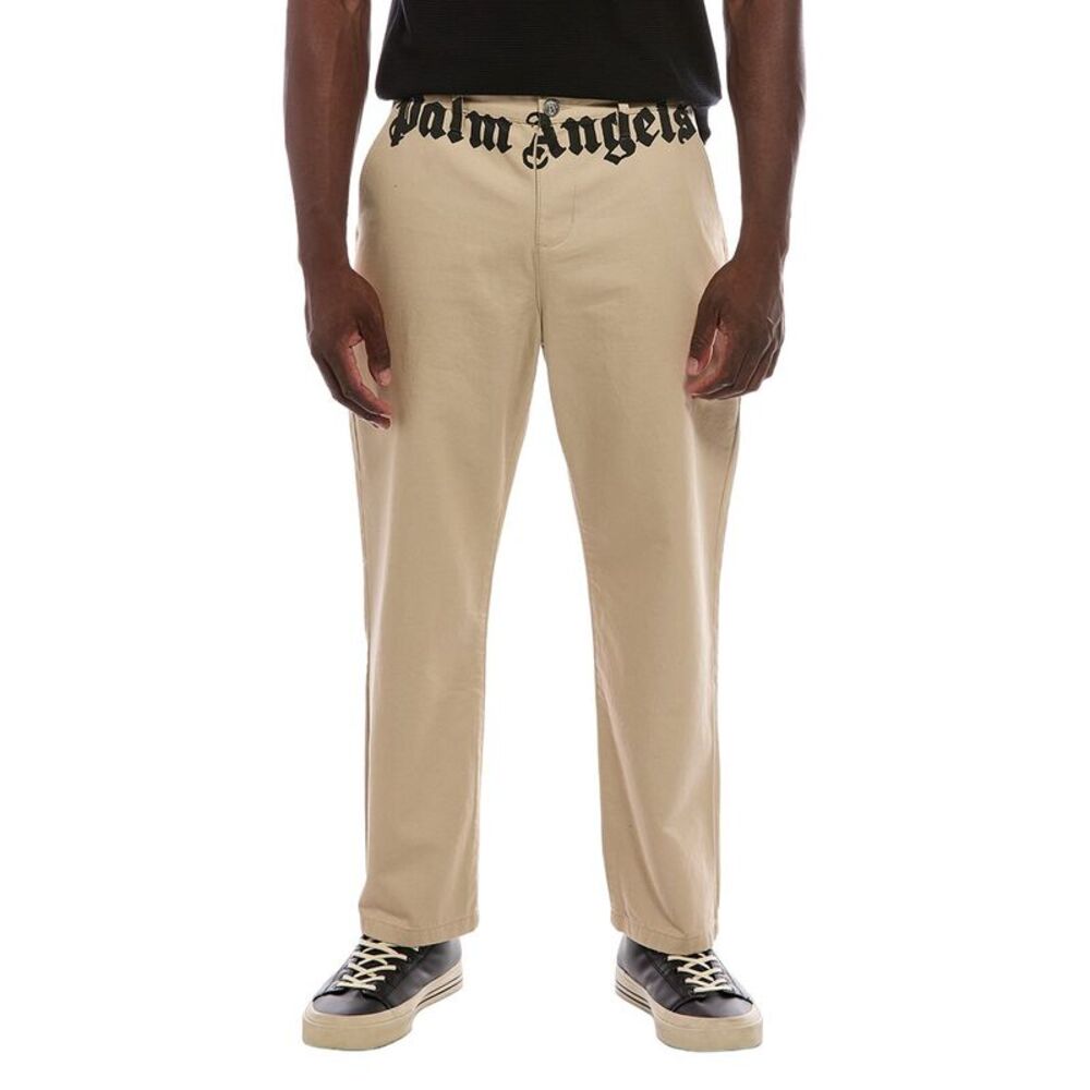 Palm Angels Mens Pant, Brown